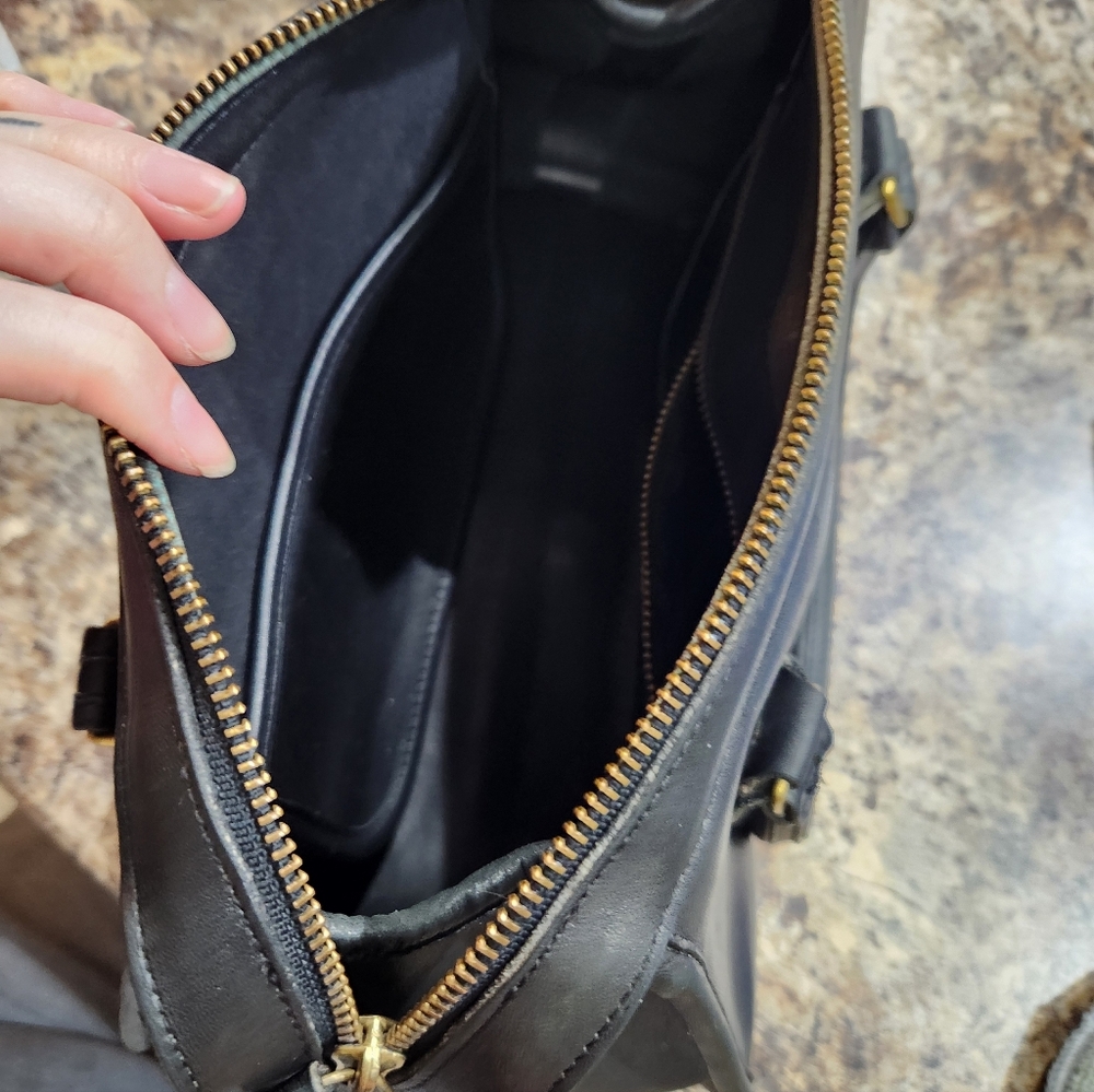 Vintage Coach Black SATCHEL Leather Bag - Picture 15 of 15